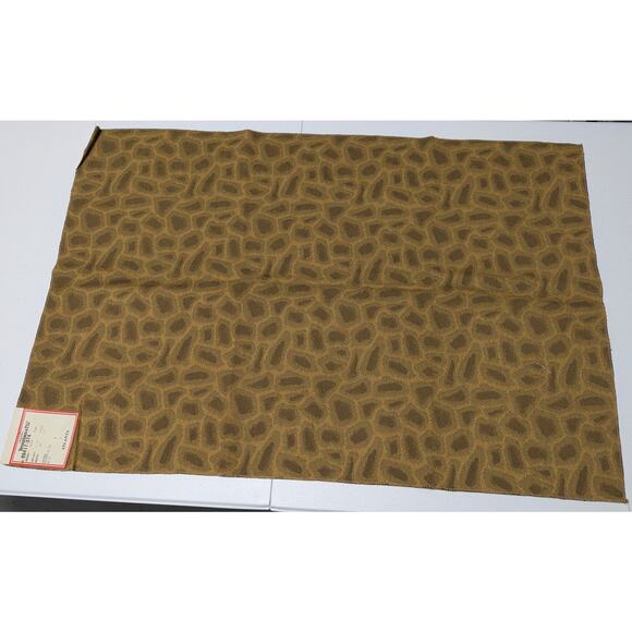 Vintage Brunschwig & Fils Namibia Figured Woven Dijon Giraffe Animal Print - Picture 1 of 4